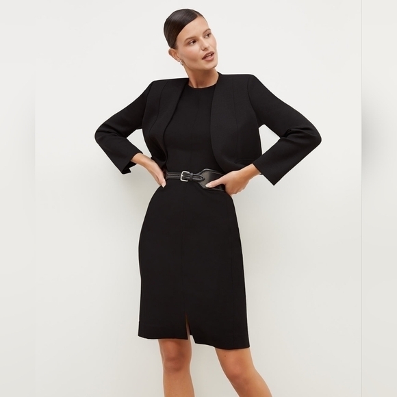 𝅺MM Lafleur Katie dress size 0 black elegant - Picture 2 of 10